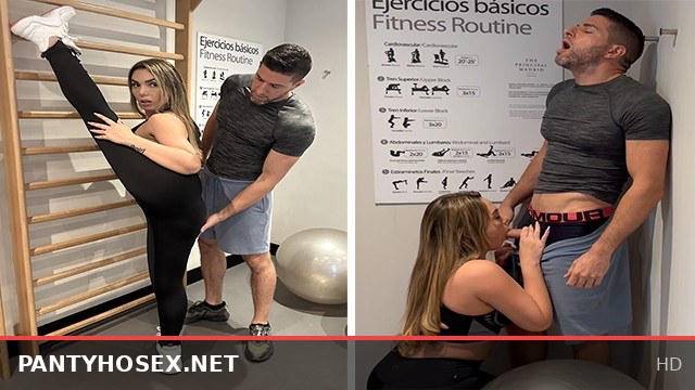 Trainer Fucks Mimi Boliviana In Gym Panties
