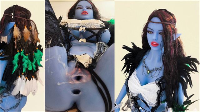 Intense Bedroom Session with My Blue Elf Maid