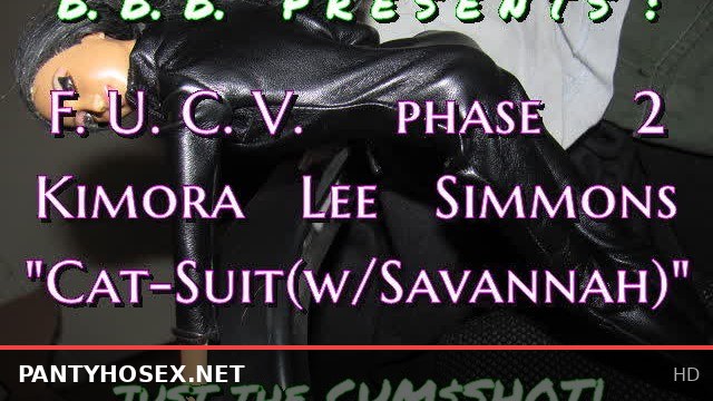 Savannah in K.L.S. "CatSuit" - exclusive cumshot version
