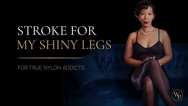 Caress My Shiny Legs in Lingerie