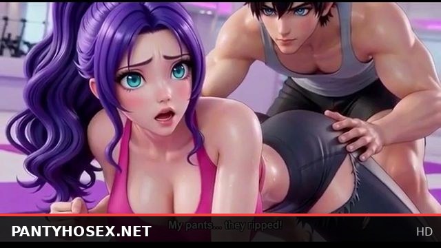 Yoga instructor passionately penetrates stunning girl from behind in hentai anime scene