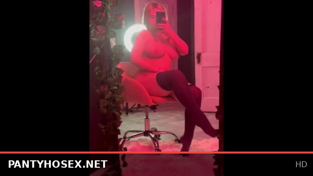 PIERCEDNOODLE REVEALS HAIRY PUSSY WHILE WEARING THIGH HIGH STOCKINGS
