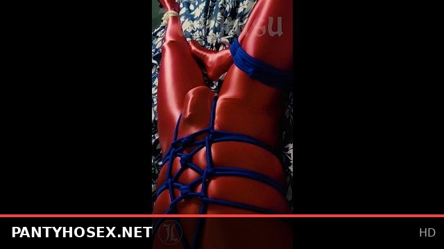 Man in Tight Spandex Suit Bound for 2 Hours While Cooking in Juice with Condom Underneath