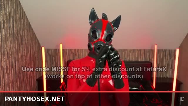 Miss Fetilicious Shows Off FeturaX Silicone Pony Hood Plug in Sensual Spotlight