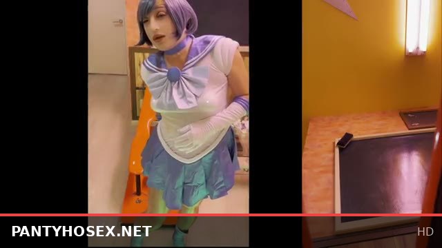 Sailor Mercury Pleasures Herself with Nipple Toy and Anal Plug – Watch My Ass!