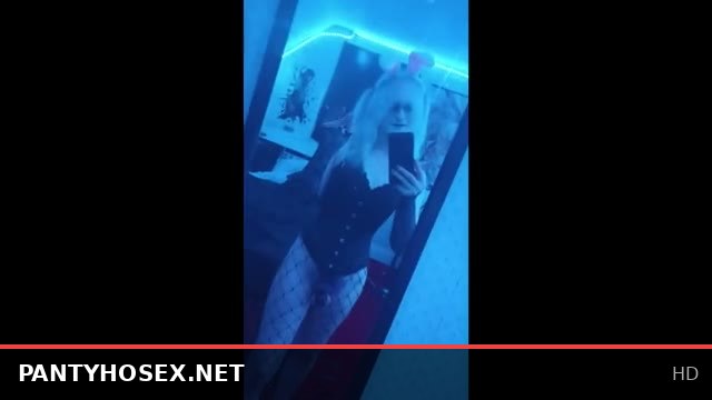 Bunny in Chastity Belt Hops on Dildo for Intense Pleasure