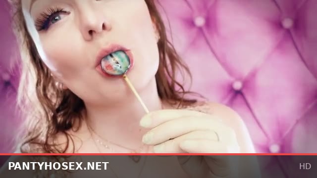 ASMR Eating Lollipop Candy with Latex Medical Gloves SFW Video Experience