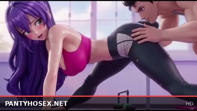 Yoga Instructor Fucks Hot Girl from Behind in Steamy Hentai Anime Session