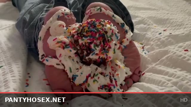 Sweet Candy Feet Featuring Foot Model in an Intense Foot Fetish Footjob Session