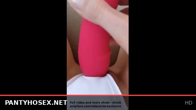 White Panties Tease with Vibrator Play