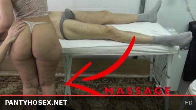 Big Butt Maid Massages Cock, Lifts Dress, Fingered Pussy
